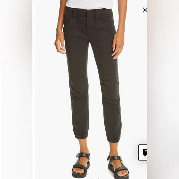 Frame Trapunto Stitch Zip Cuff Moto Pants - Picture 3 of 13